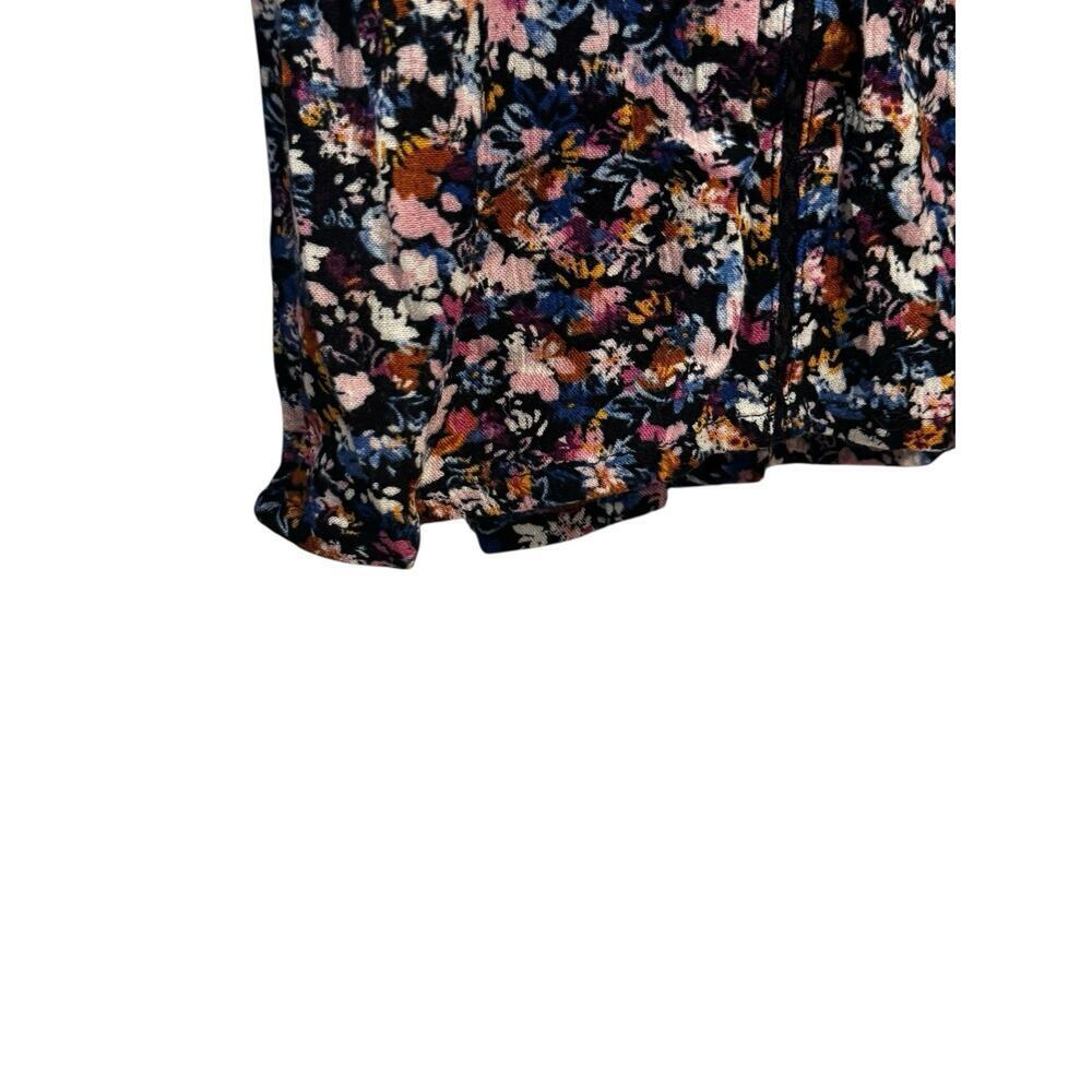 NWT J.Jill Multicolor Women’s Peasant Floral Top 3/4 Bell Sleeves Size M Boho - Picture 3 of 10
